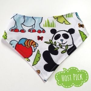🐶 5 for $15 * Pablo Reversible Panda Dino Snap On Dog Bandana